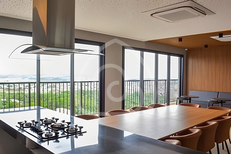 Studio completo com academia e piscina 1204