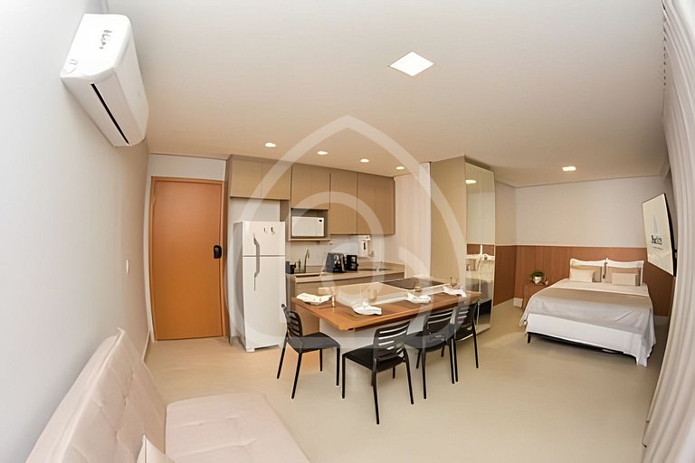 Studio completo com academia e piscina 1204