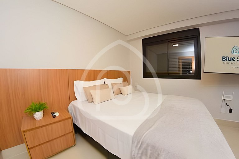 Studio completo com academia e piscina 1204