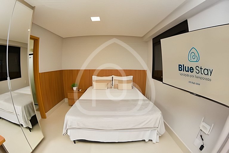 Studio completo com academia e piscina 1204