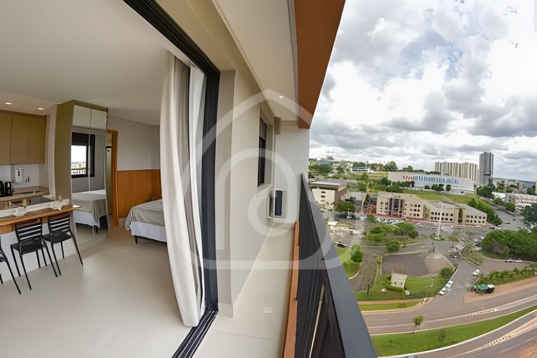 Studio completo com academia e piscina 1204