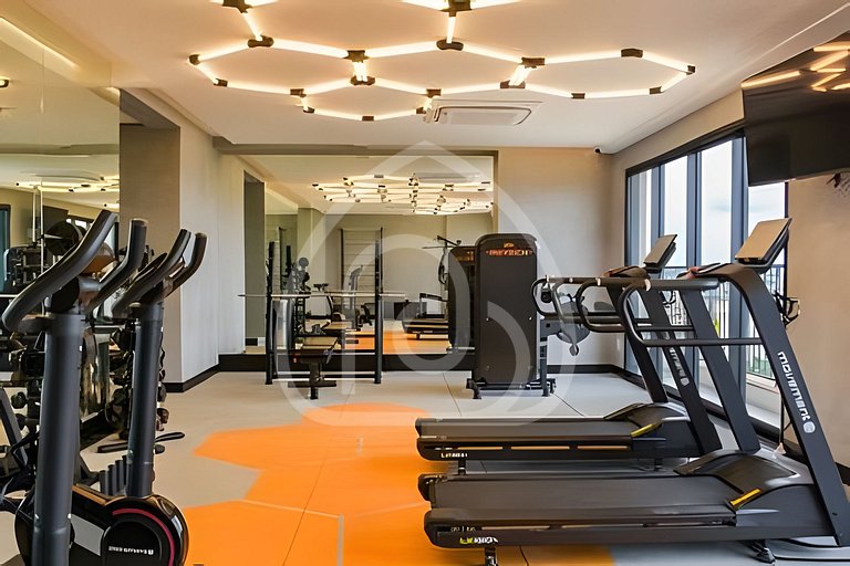 Studio completo com academia e piscina 1204