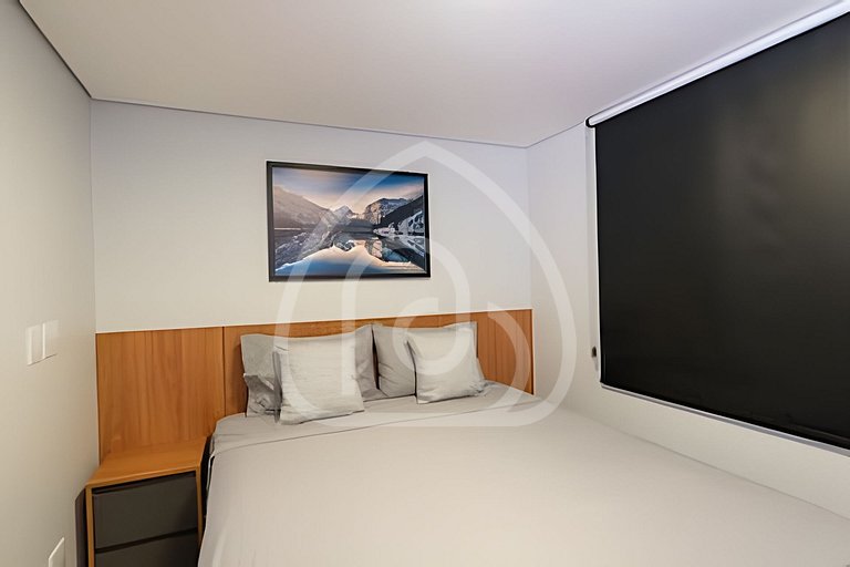 Apartamento de 1 quarto, novo e completo, próximo à UniEvang