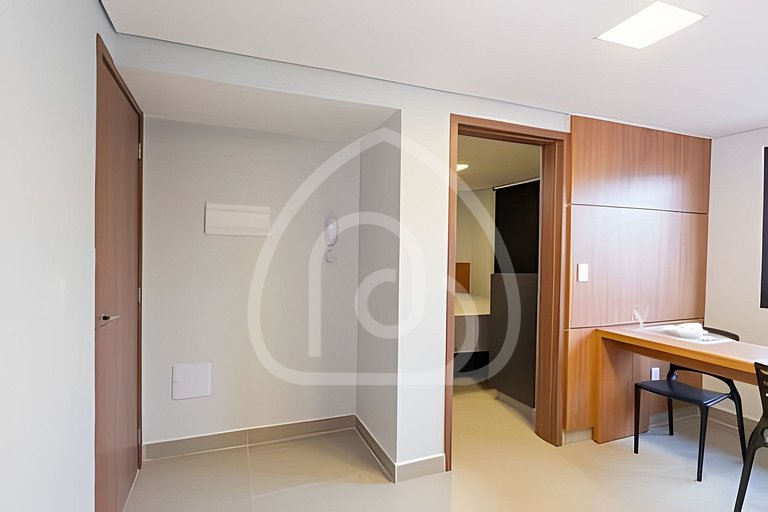 Apartamento de 1 quarto, novo e completo, próximo à UniEvang