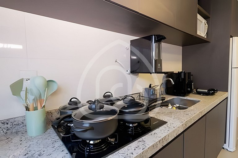 Apartamento de 1 quarto, novo e completo, próximo à UniEvang
