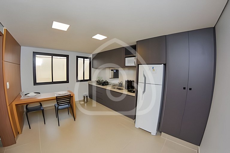 Apartamento de 1 quarto, novo e completo, próximo à UniEvang