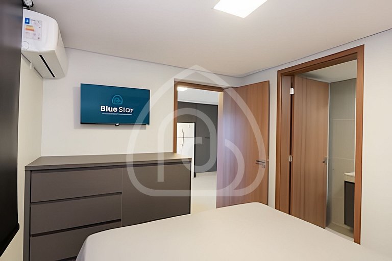 Apartamento de 1 quarto, novo e completo, próximo à UniEvang