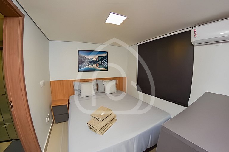Apartamento de 1 quarto, novo e completo, próximo à UniEvang