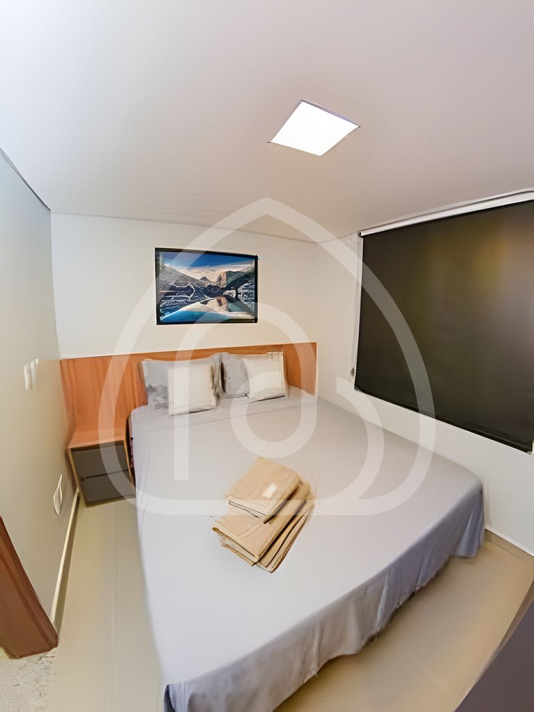 Apartamento de 1 quarto, novo e completo, próximo à UniEvang