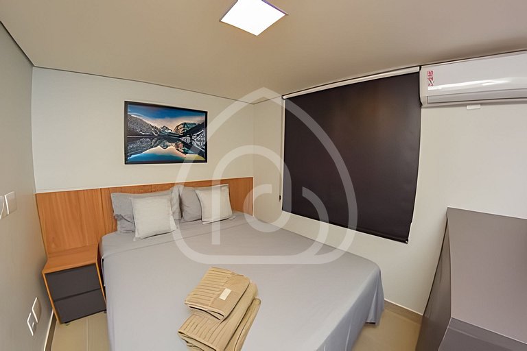 Apartamento de 1 quarto, novo e completo, próximo à UniEvang